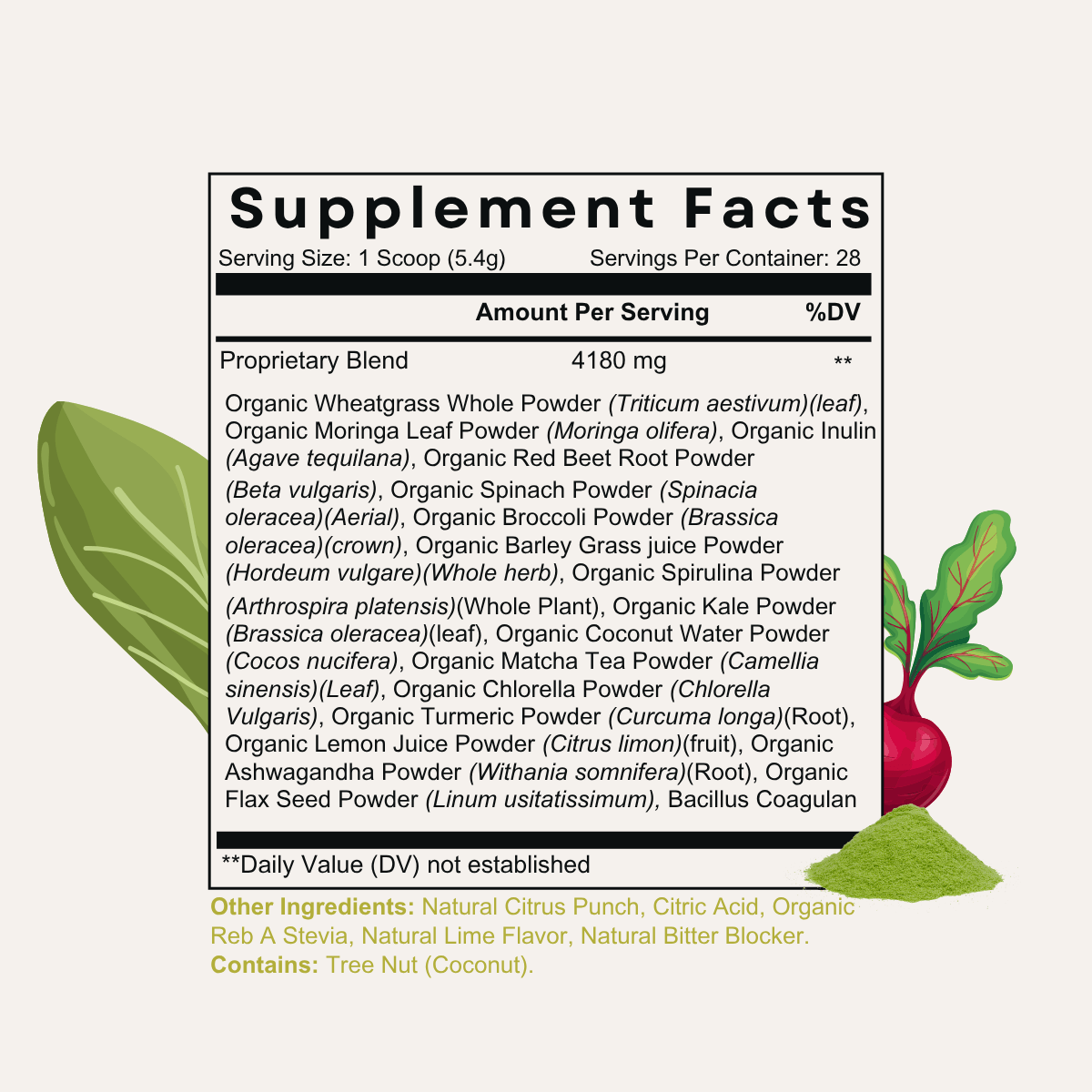 Organic Greens and Superfoods | Daily Nutrition Powder