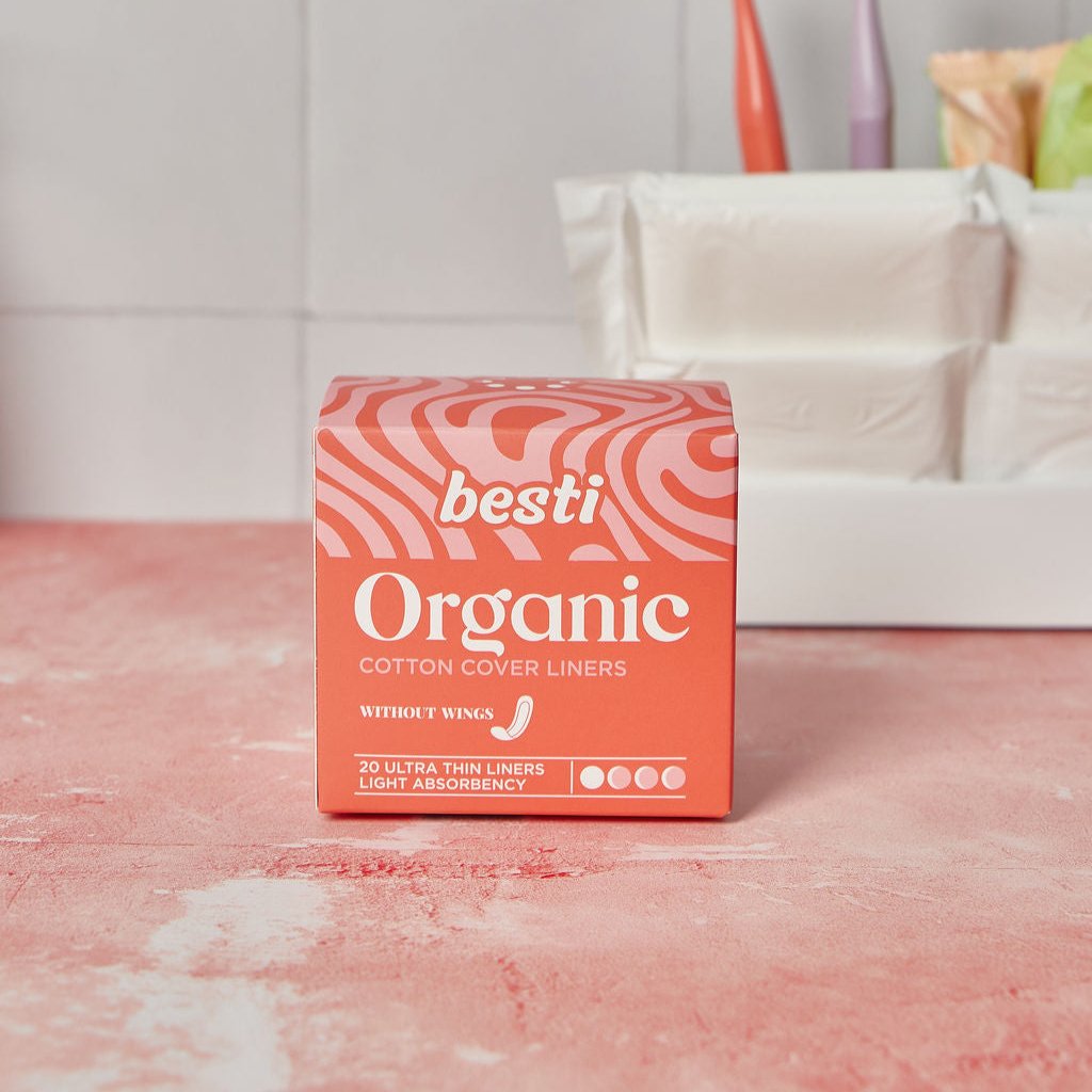 Besti 100% Organic Cotton Liners (20 Count)